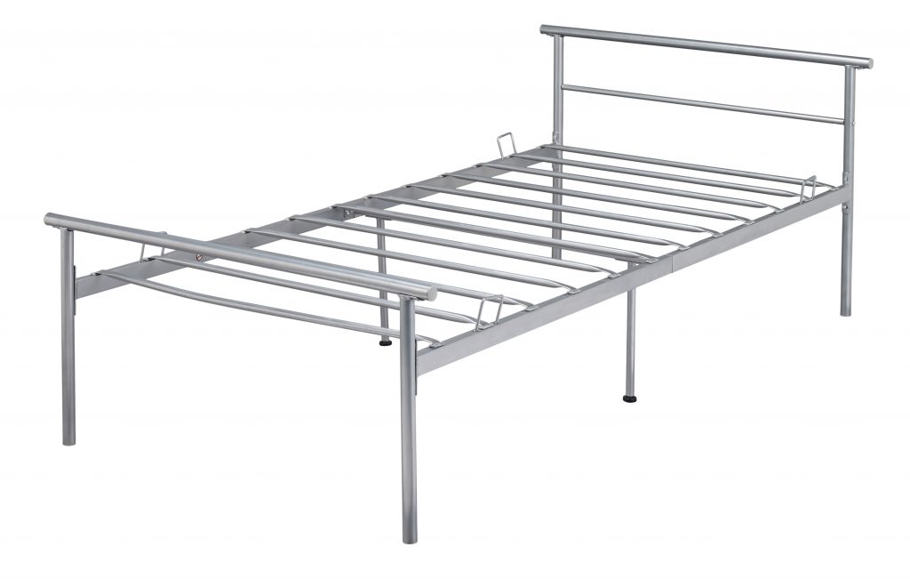 London Metal Bed Frame Beds, Double Metal Bed Frame With Mattress