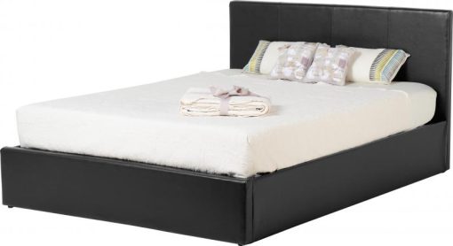 Seconique Waverley Ottoman Faux Leather Bed Frame