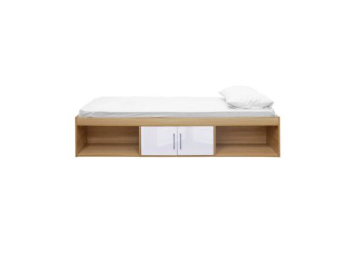 1. Cabin Bed – Front (White) TIF