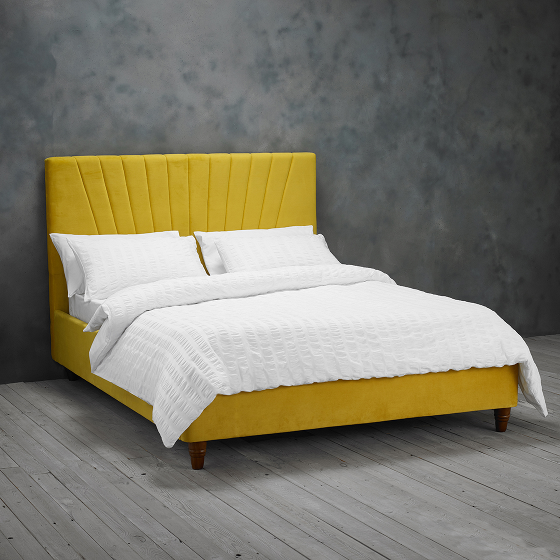 Lexie-Double-Bed-Mustard-LifeStyle
