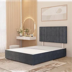 Divan base with matching 20 inch headboard
