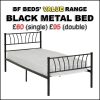 Black Metal Bed