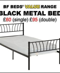 Black Metal Bed