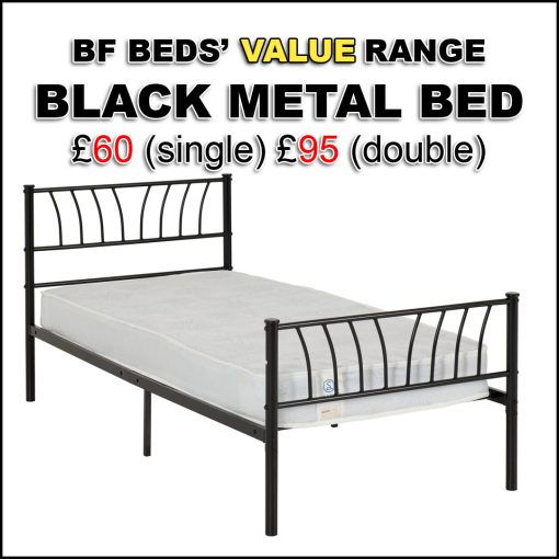Black Metal Bed
