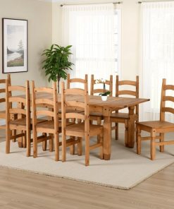 Corona extending table with 8 chairs