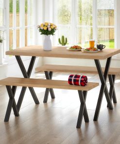 Buxton bench dining set