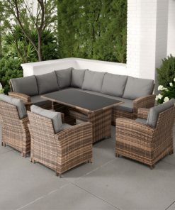 Aspen corner garden furniture rattan set