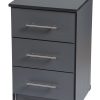 3 drawer bedside