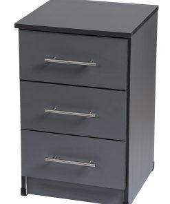 3 drawer bedside