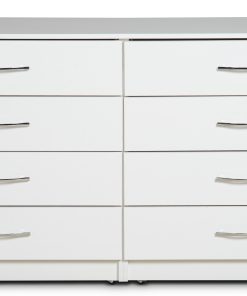 8 drawers whit