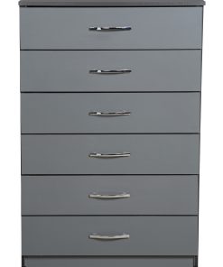 6 drawers grey