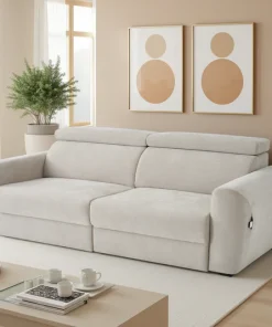 Dakota  electric sofa bed beige