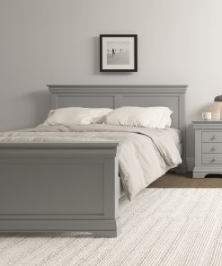 bordeaux pebble grey bed