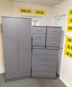 Ladies Robe with 5 Drawer chest and 2 Bedsides
