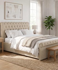 Abbey Double Size Side Lift Ottoman Storage Bedframe