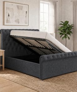 Abbey King Size Side Lift Ottoman Storage Bedframe